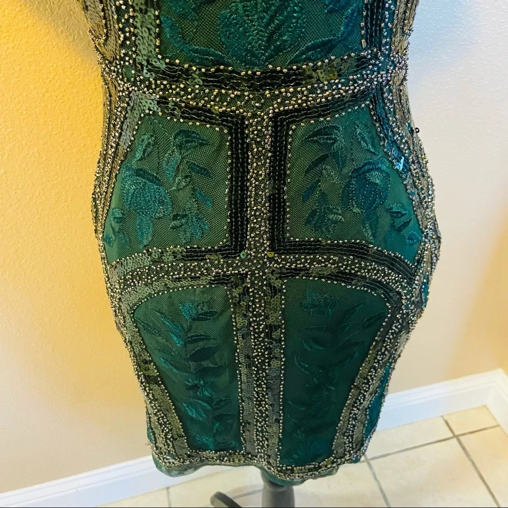 Lulu's Emerald Sequin Mini Dress - Picture 15 of 15